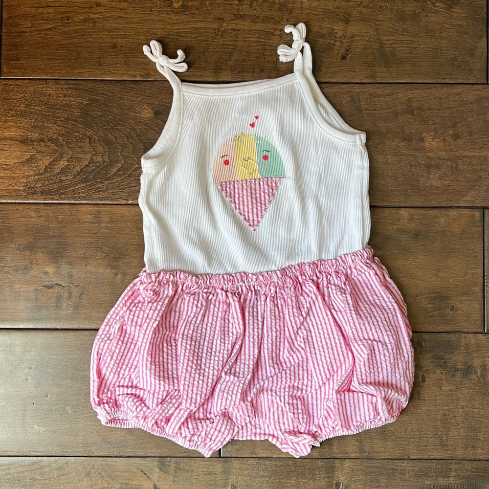 Baby Gap 6-12M Girls Ice Cream Summer Romper